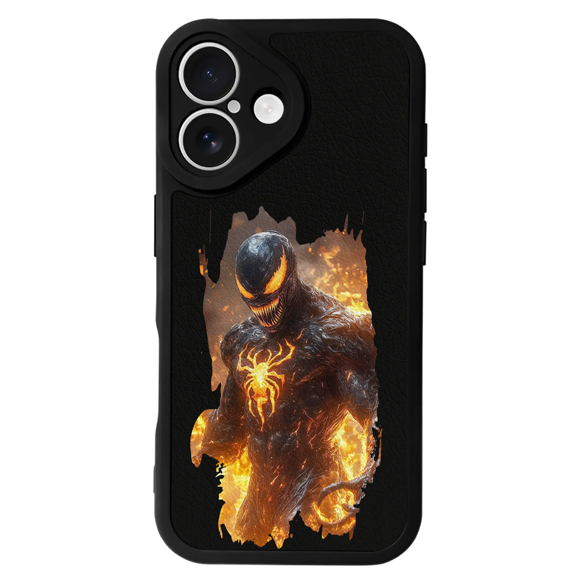 ヴェノム グッズ,ヴェノム - IPhone 16シリーズ対応 ・ シリコンスマホケース ・ レザー調 ・ 高精度フィット ・ 耐衝撃 ・ ワイヤレス充電対応 ・ 精密カット